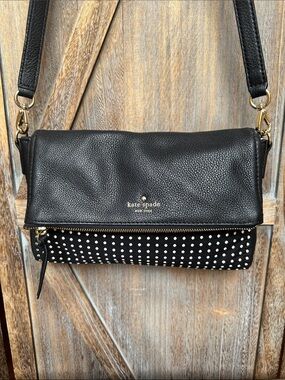 Kate Spade Marsala Cobble Hill Polka Dots Crossbody Shoulder Bag